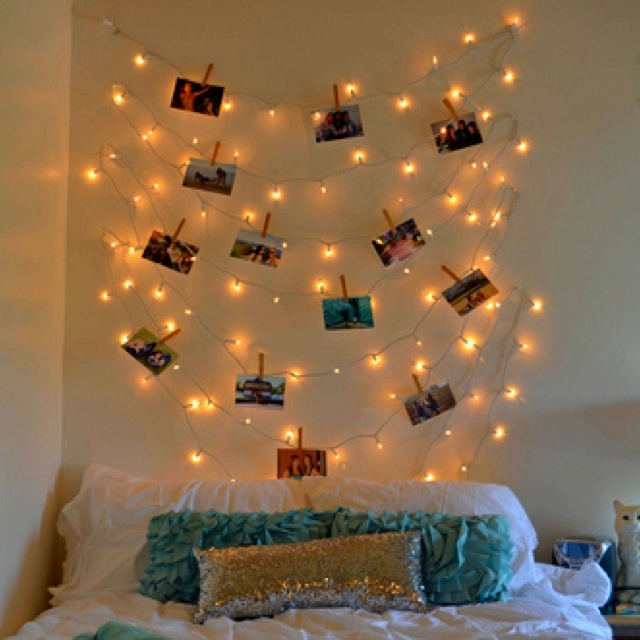 decorative string lights for bedroom - home interior design 2016